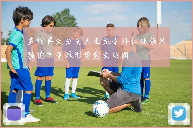 多特再失分南大王无奈拜仁独领风骚德甲争冠形势愈发明朗